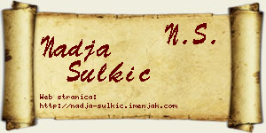 Nadja Šulkić vizit kartica